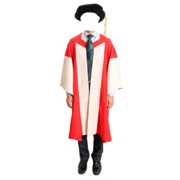 訂製香港大學理學(DSc)畢業袍 黑色天鵝絨帽子 畢業袍製衣廠DA245 訂製香港大學理學(DSc)畢業袍 黑色天鵝絨帽子 畢業袍製衣廠DA245